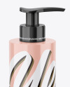 Glossy Cosmetic Bottle w/ Dispenser Mocup