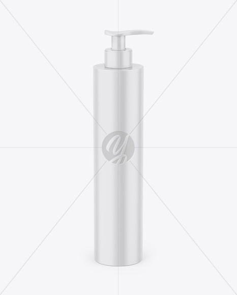 Matte Cosmetic Bottle w/ Dispenser Mockup