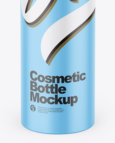 Matte Cosmetic Bottle w/ Dispenser Mockup