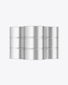 Metallic Oil Barrels Mockup