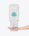 Sanitizer Dispenser with Hand Mockup