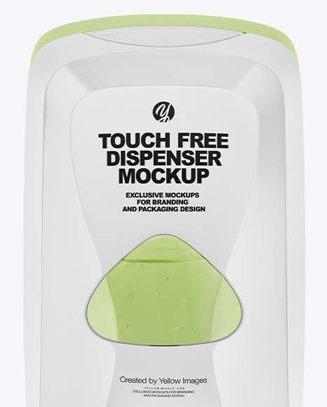 Sanitizer Dispenser with Hand Mockup