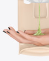 Sanitizer Dispenser with Hand Mockup