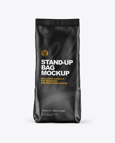 Matte Stand-up Bag Mockup