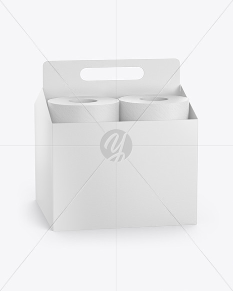 Toilet Tissue Rolls Pack Mockup