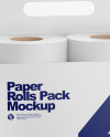 Toilet Tissue Rolls Pack Mockup