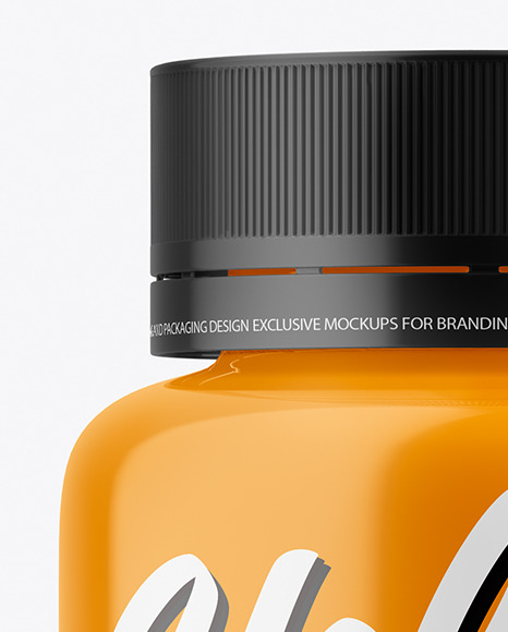 Glossy Pills Bottle Mockup