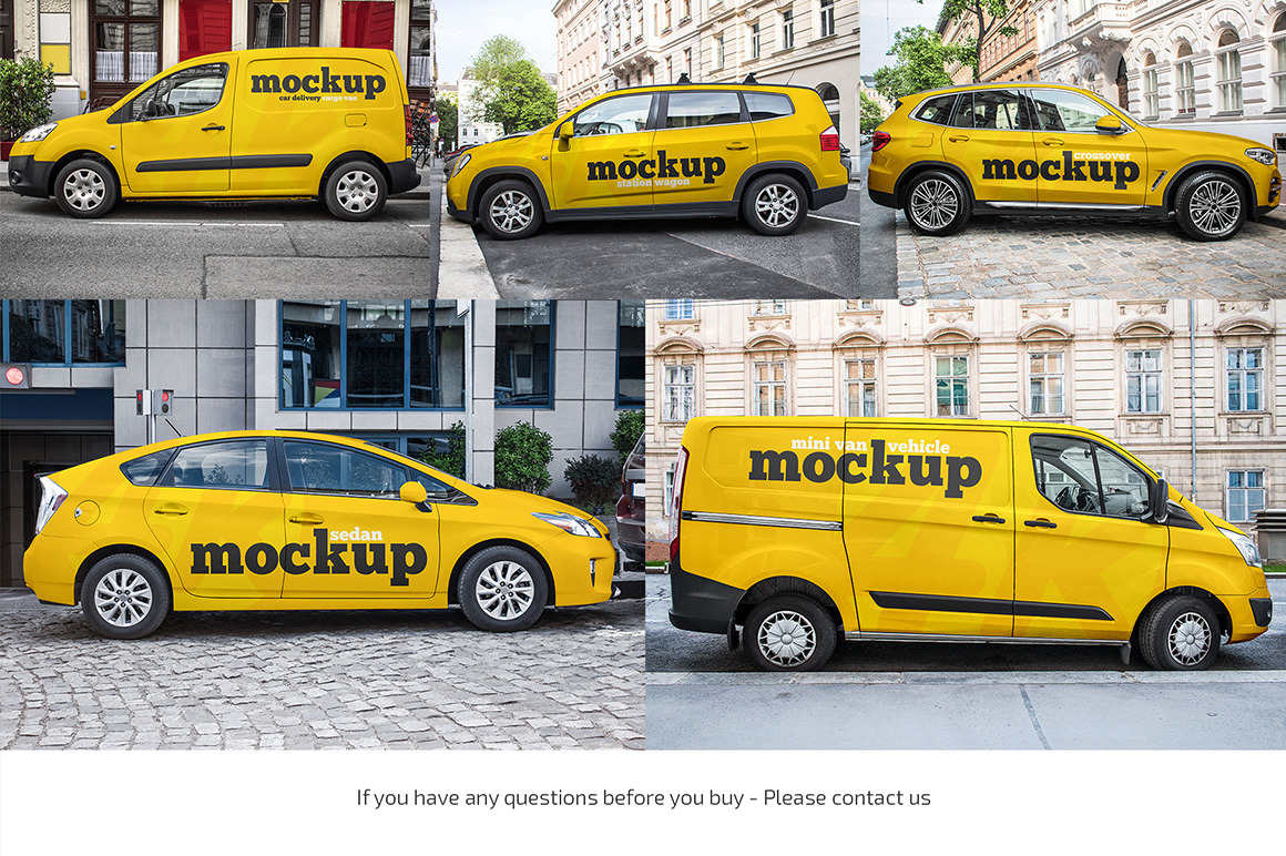 Car Mockup Set Car Mockup Set