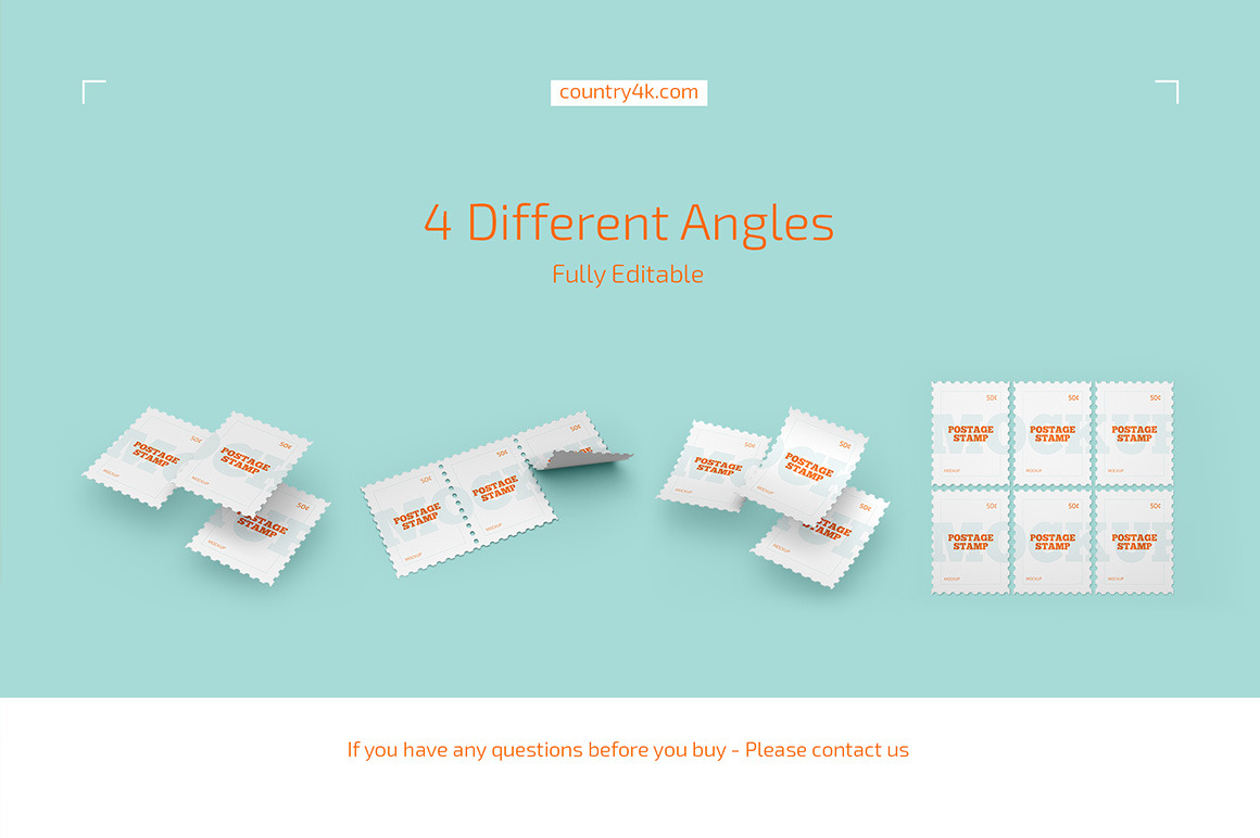 Postage Stamp Mockup Set Postage Stamp Mockup Set