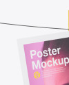 Poster w/ Pin Mockup