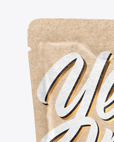 Kraft Food Bag With Dill Mockup Kraft Food Bag With Dill Mockup