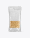 Kraft Food Bag With Nuts Mockup