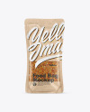 Kraft Food Bag With Seasoning Mockup