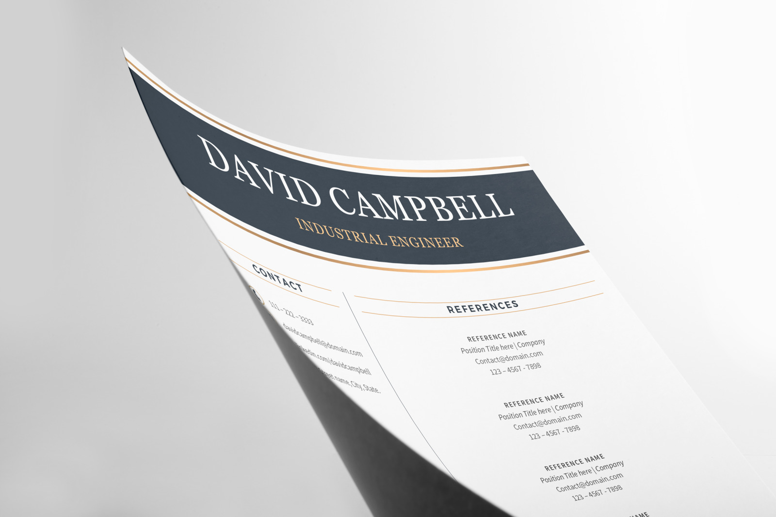 Professional Resume Template for Engineers. Engineering Resume, CV + Cover Letter + References