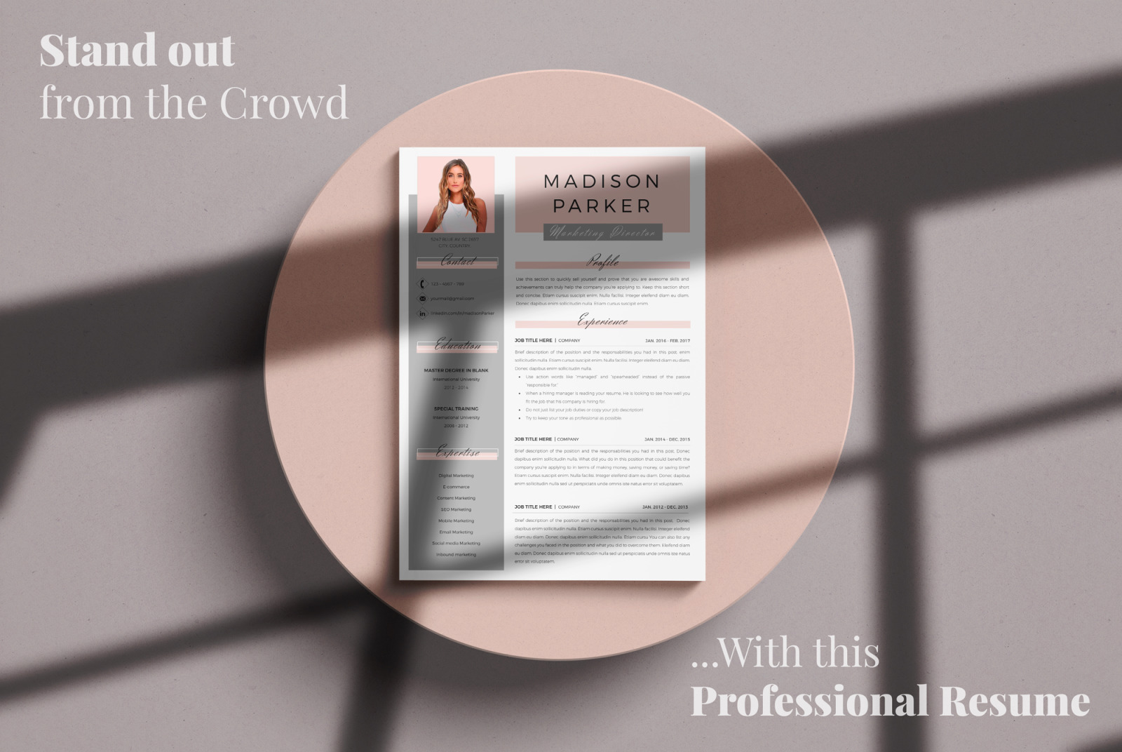 Creative Resume, CV Template for Microsoft Word & Pages. Resume Design + Cover Letter + References Creative Resume, CV Template for Microsoft Word & Pages. Resume Design + Cover Letter + References