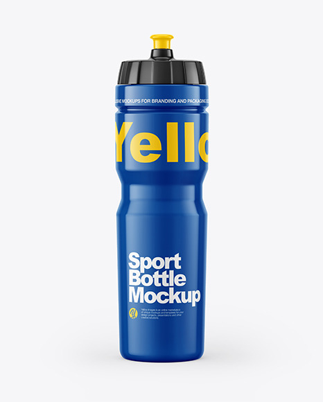 Glossy Sport Bottle Mockup