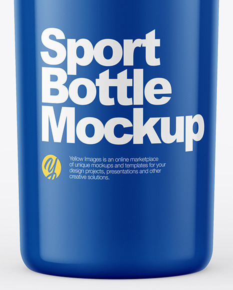 Glossy Sport Bottle Mockup