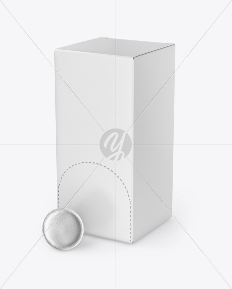 Box With Coffee Capsules Mockup