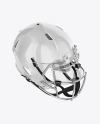 American Football Helmet Mockup - Top HalfSide View