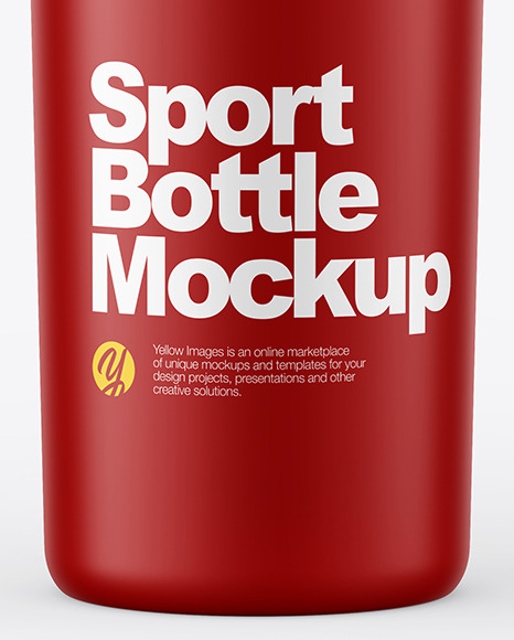 Matte Sport Bottle Mockup