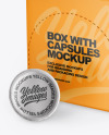 Box With Coffee Capsules Mockup