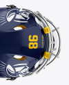 American Football Helmet Mockup - Top View