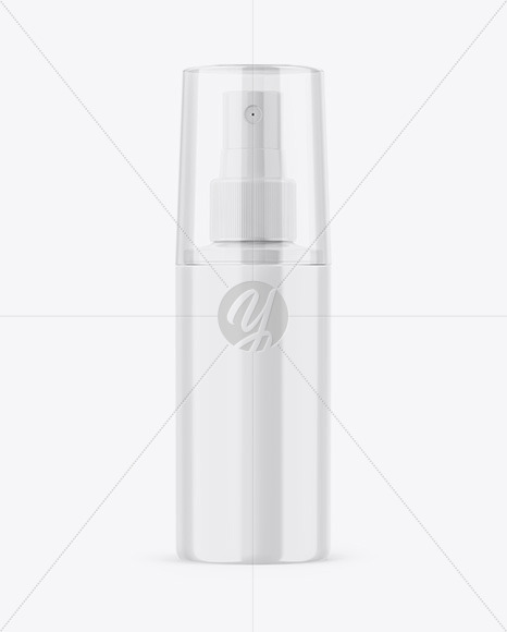 Glossy Spray Bottle Mockup