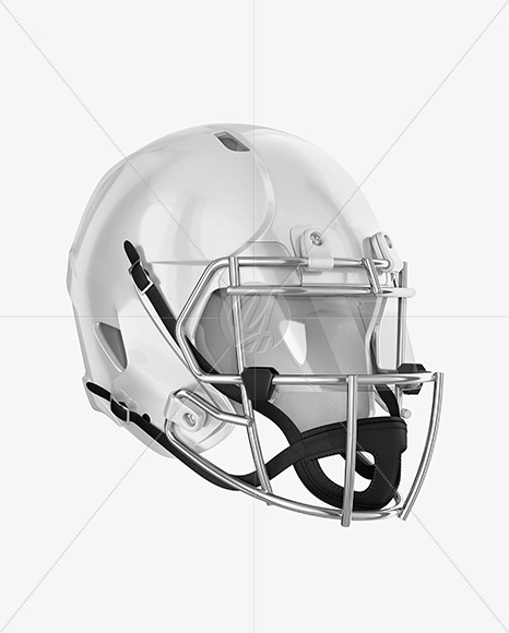 American Football Helmet Mockup - HalfSide View