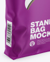 Matte Stand-Up Bag Mockup - Half Side View