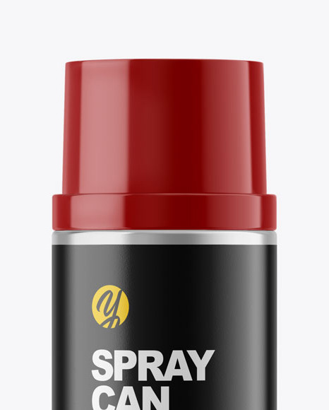 Metallic Spray Can Mockup