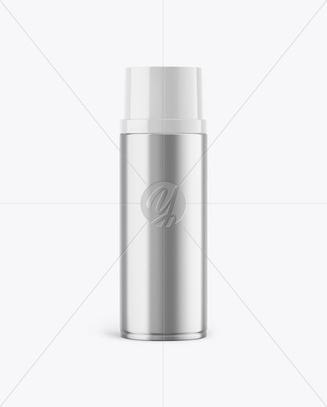 Metallic Spray Can Mockup