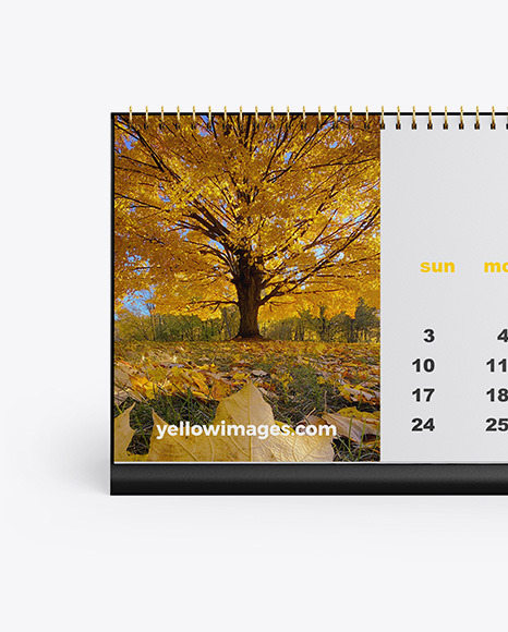 Desk Calendar Mockup