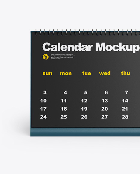 Desk Calendar Mockup