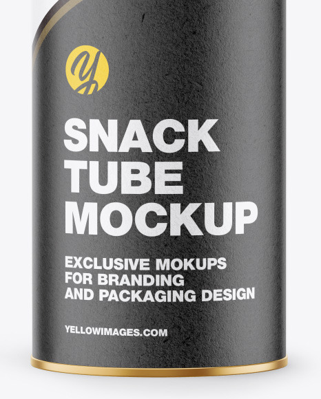 Kraft Tube w/ Cap Mockup