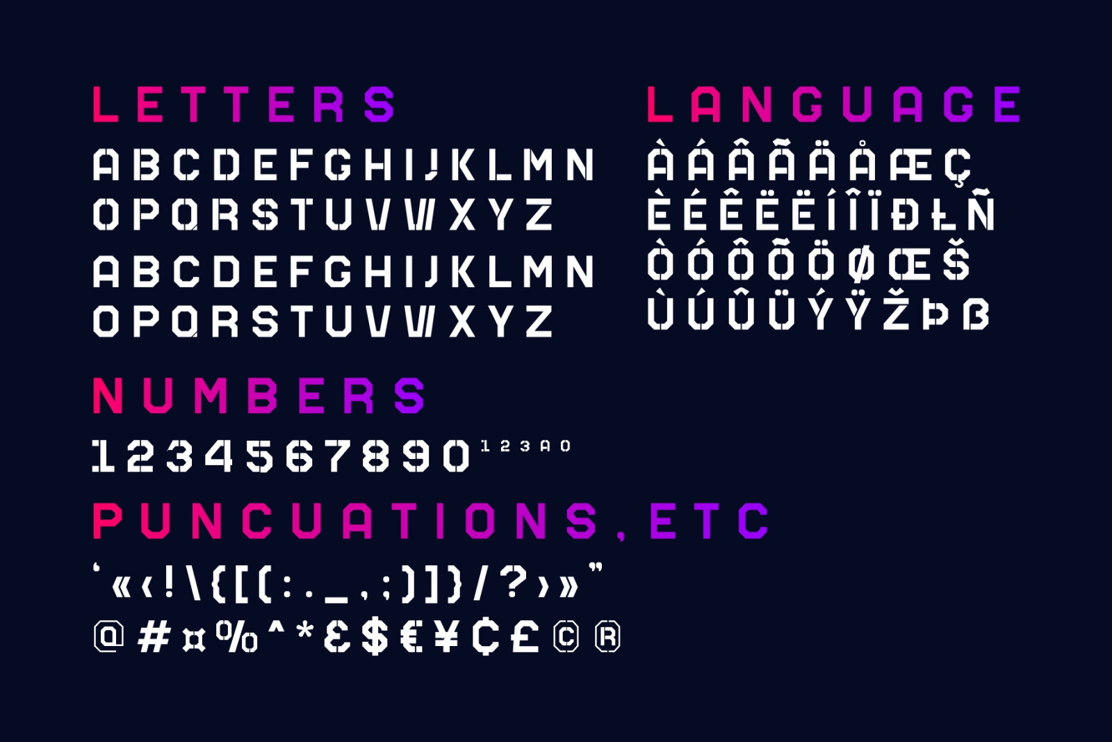 Mars Stencil Font Mars Stencil Font