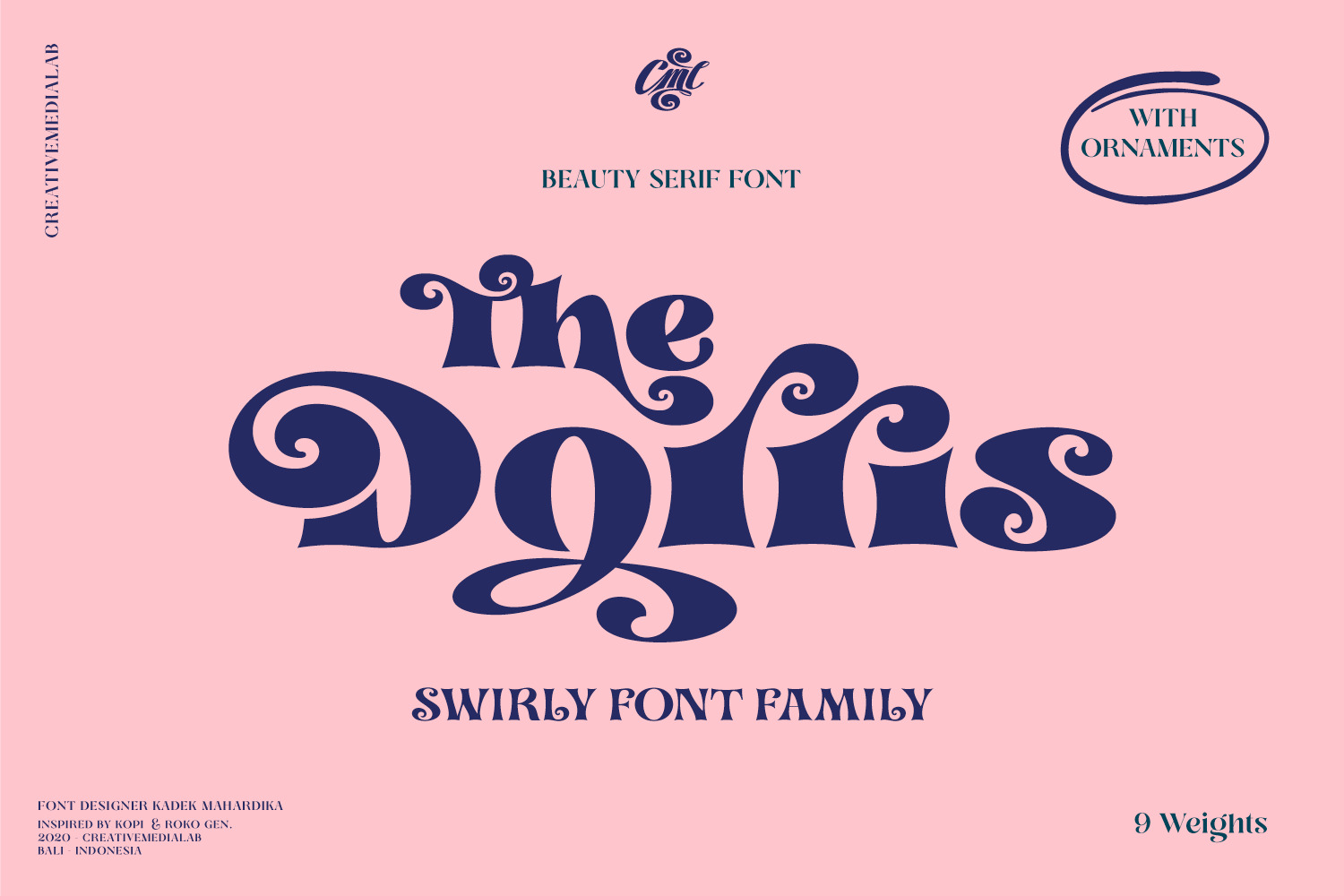 Dorris - Swirly Font Family Dorris - Swirly Font Family
