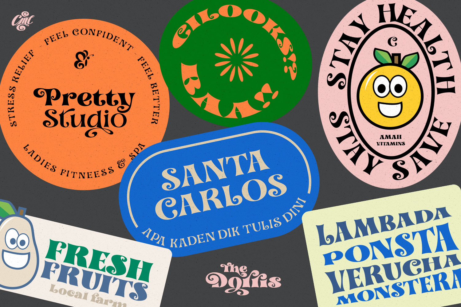 Dorris - Swirly Font Family Dorris - Swirly Font Family