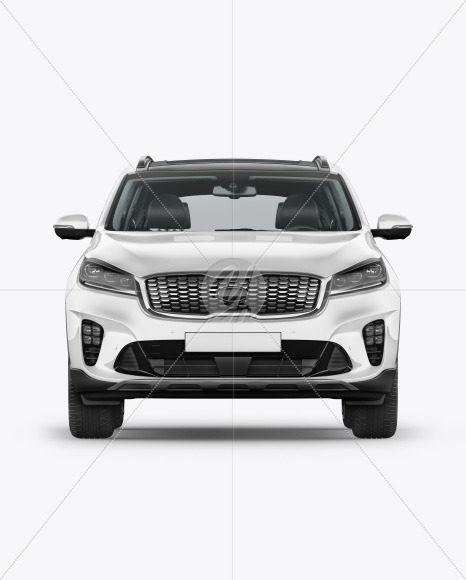 Crossover SUV Mockup - Front View