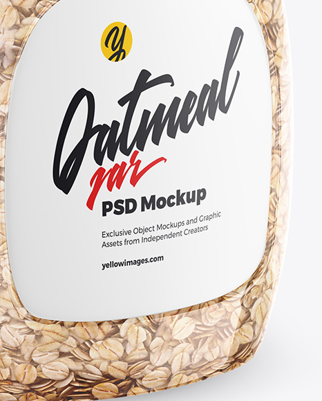 Oatmeal Jar Mockup