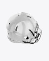 American Football Helmet Mockup - Top Back HalfSide View