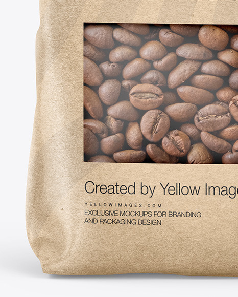 Kraft Stand-up Bag Mockup