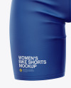 Women&#039;s Bike Shorts Mockup