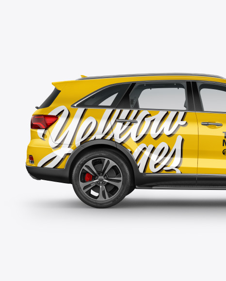 Crossover SUV Mockup - Side View