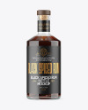 Black Rum Bottle Mockup