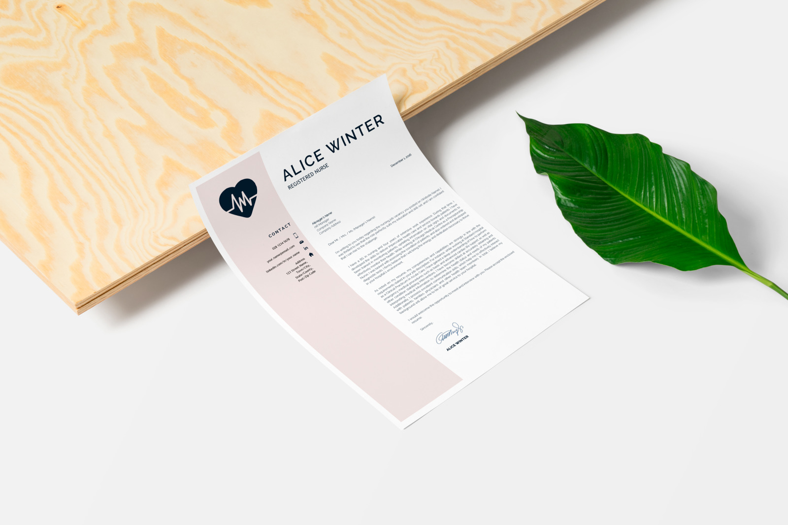 RN Nurse Resume Template. Registered Nurse Resume, Cover Letter and References. Nursing Resume CV