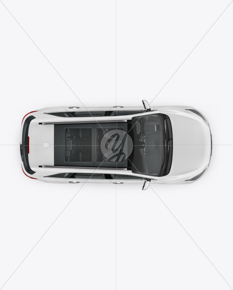 Crossover SUV Mockup - Top View