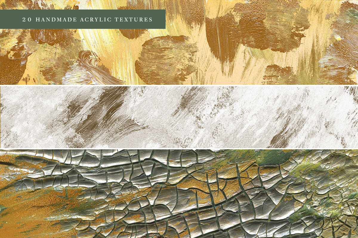 20 Golden Spring Acrylic Textures 20 Golden Spring Acrylic Textures