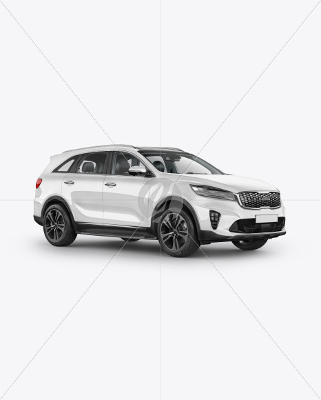 Crossover SUV Mockup - Half Side View