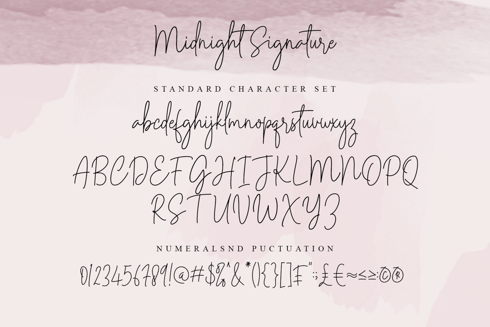 Midnight Signature Font