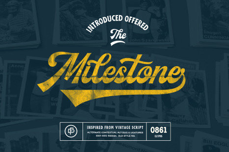 Milestone Script - Drink fonts